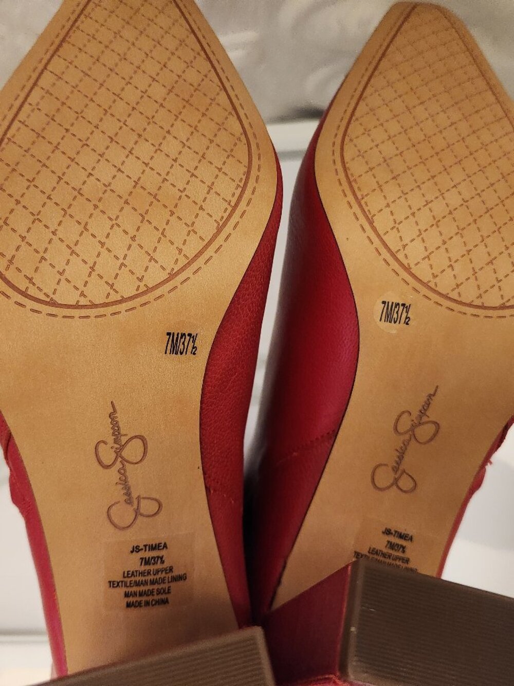 Jessica Simpson "Timea" Red Leather Booties. NIB. Size 7 - Picture 7 of 10